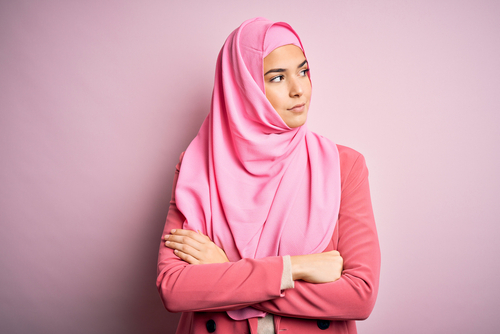 Muslim woman wearing hijab